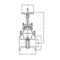 Gate valve Series: 340 Type: 533 Stainless steel Flange PN25/40